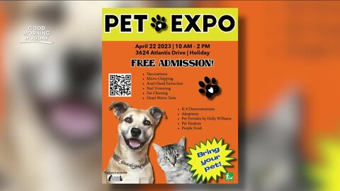 Bring your furry friend to Holiday's pet expo this weekend