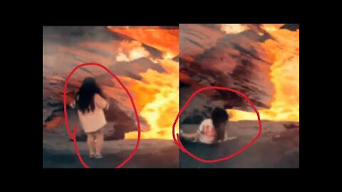 Girl Fall Down In Lava | Lava | Truth Behind it | Fall In Lava |