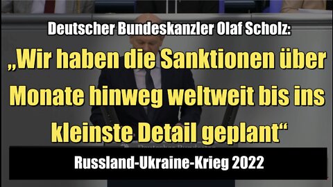 Olaf Scholz: Russland-Sanktionen wurden über Monate hinweg bis ins kleinste Detail geplant