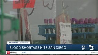 'Thank God I'm alive': Battling San Diego's blood shortage