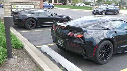 Corvettes and Other Badass V8s Leaving TCG Cars and Coffee Event