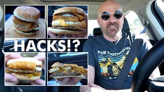 Let's try the 2022 McDonalds "Hacks" + Giveaway | Food Friday