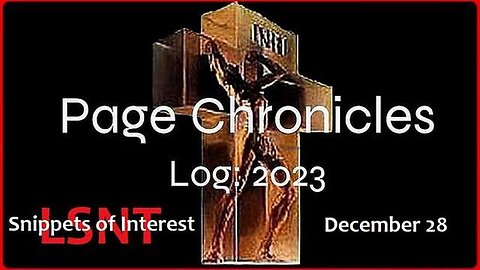 IT'S NOT 'LEFT' OR 'RIGHT', IT'S 'US' OR 'THEM' | PAGE CHRONICLES | (LSNT) | LOG: 28 DECEMBER 2023