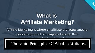 The Main Principles Of What Is Affiliate Marketing? Your 2021 Guide to Getting Started