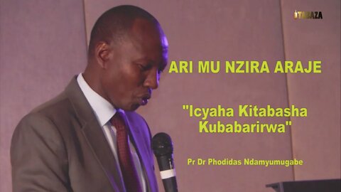 Pr Dr Ndamyumugabe Phodidas - Icyaha kitabasha kubabarirwa