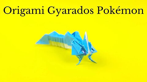 Origami Gyarados Pokémon Tutorial - DIY Easy Paper Crafts
