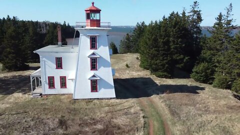 Flying around Cliffs near Water