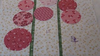 Pt 2 Tutorial, Lori Holt's Calico Garden Hollyhocks Block, Use Brother PR1055 for Precise Placement
