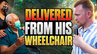 A Man PUSHES His OWN WHEELCHAIR Out Of The Church!!