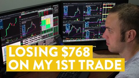 [LIVE] Day Trading | Losing $768 on My 1st Trade
