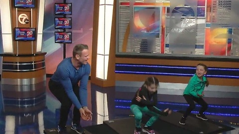 Personal trainer shares workout tips for parents and kids to do at home