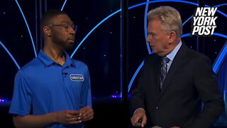 Pat Sajak snaps at 'Wheel' contestant after he takes over host's job: 'don't ever do it again'