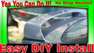 Installing A Wing - Trunk Spoiler On A Mazda 3