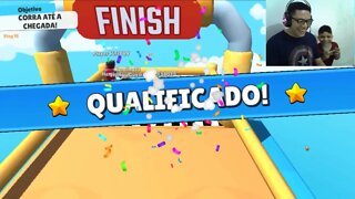 JOGANDO STUMBLE GUYS PAI E FILHO