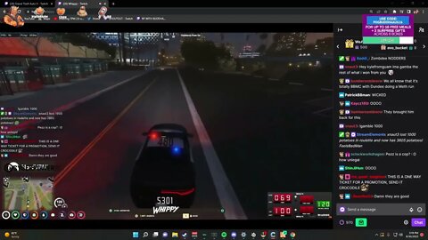 Buddha reacts LIVE to Randy playing with cops on H-run - GTA RP NoPixel