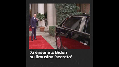 Xi Jinping enseña a Biden su limusina ‘secreta’ Hongqi