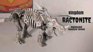 Kingdom RACTONITE Fossilizer Deluxe Class Transformers War For Cybertron (Wave 2) Rodimusbill Review