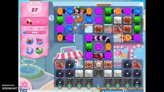 Candy Crush level 1147 Audio Talkthrough, 2 Stars 0 Boosters