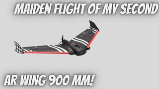 Maiden Flight Of My Second Sonic Modell AR Wing 900 mm.