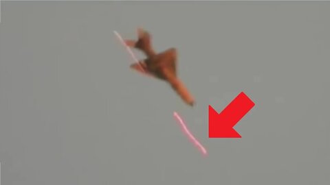 Syrian MIG-21 Close Encounter With 57mm Anti Air Gun Fire During Air Raid - Tracer Nearly Hits Bomb