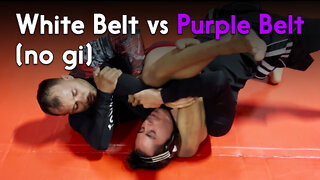 White belt vs Purple Belt (No Gi) - Circadian MMA 10-05-2022