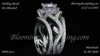 BBR 630-1 Unique Diamond Engagement Ring Handmade In The USA