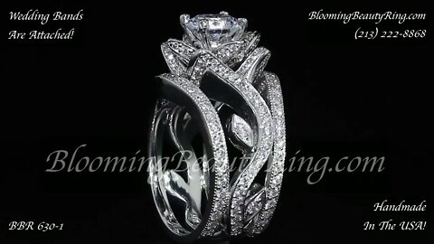 BBR 630-1 Unique Diamond Engagement Ring Handmade In The USA