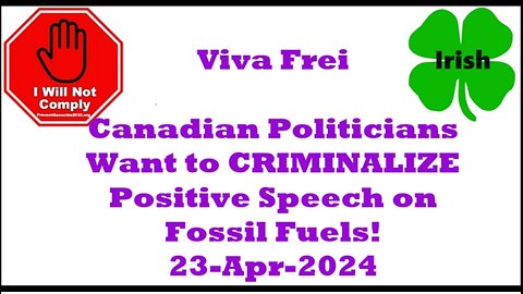 Canadian Politicians Want to CRIMINALIZE Positive Speech Viva Frei 23-Apr-2024