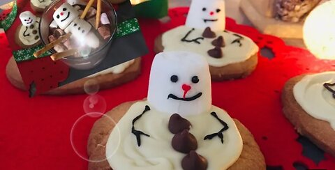 Christmas Marshmallow Snowmen Cookies!!!