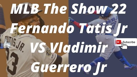 MLB The Show 22 Vladimir Guerrero Jr VS Fernando Tatis Jr Homerun Derby