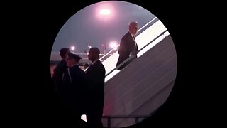 Joe Biden trips on Air Force One steps as he departs Warsaw, Poland + Peter Doocy