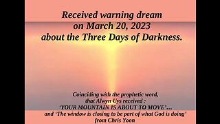 Warningdream of the Three days of Darkness