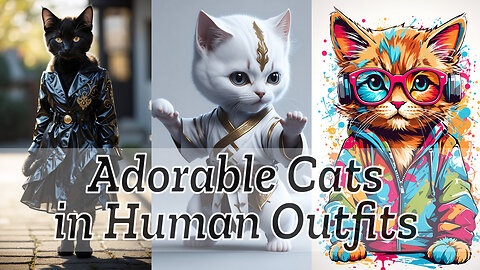 Purrrfectly Human: Cats in Human Outfits - Cuteness Overload!