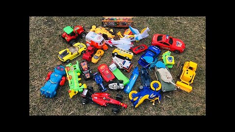 Founding Lot’S Of Toy On Ground/Lamborghini,Train,Rc Buggy,Formula F1,Excavator,Truck,CNG Auto