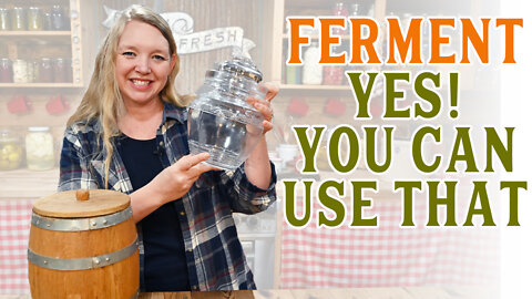 Can I ferment in THAT? | What to Ferment Your Veggies In
