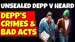 Johnny Depp Unsealed Documents | Arrest and Other Bad Acts.