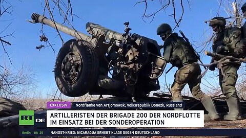 RT DE Exklusiv: Artilleristen der Brigade 200 der Nordflotte im Einsatz