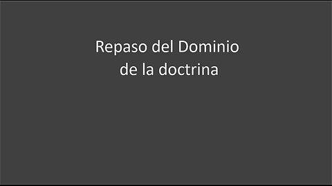 Dominio de doctrina