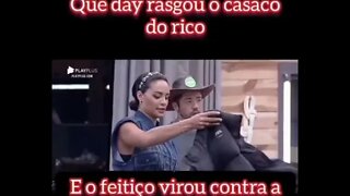 MOMENTO EM QUE ALINE CONTA QUE DAY RASGOU O CASACO DO RICO VEJA REACAO DELE ( MEME ) A FAZENDA 2021