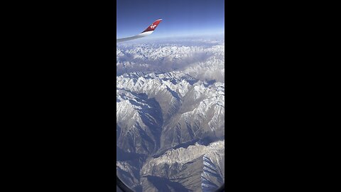 Mountain View from Airplane California to London