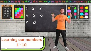 Learning our numbers 1 - 10 with Dad Bot