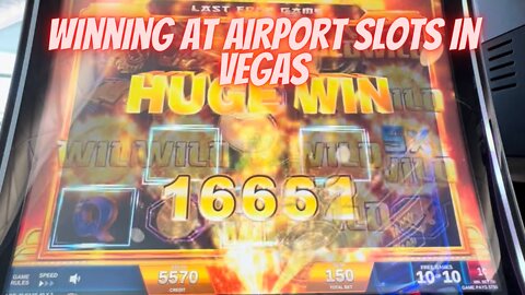 Getting wins playing Airport Slots !!!
