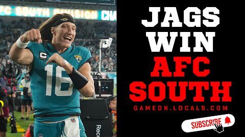 Jacksonville Jaguars win the AFC South and are headed to the playoffs!