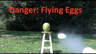 Egg Target Practice at 300 mph (483 km/h)