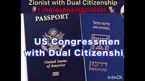NEARLY EVERY CONGRESSMAN AND SENATOR HAS DUAL CITIZENSHIP...GUESS WITH WHAT COUNTRY BESIDES OURS