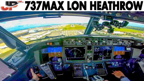 Boeing 737MAX into London Heathrow + Pilot Landing Briefing