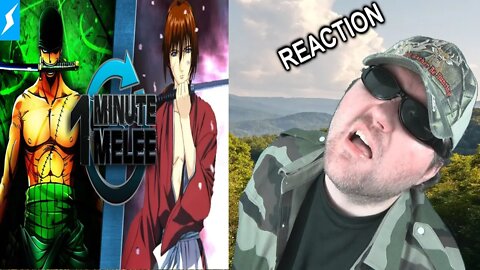 One Minute Melee - Roronoa Zoro Vs Rurouni Kenshin (One Piece vs Samurai X) REACTION!!! (BBT)