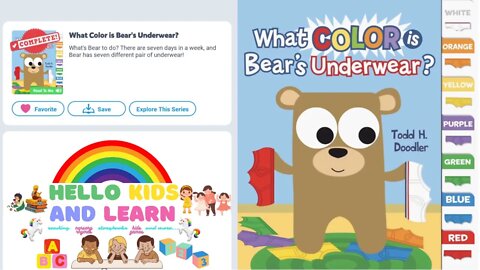What Color is Bear's Underwear | Kids Stories Read Aloud