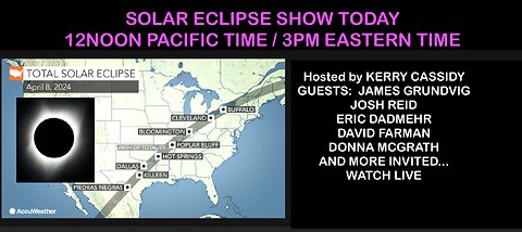 ECLIPSE SHOW : WITH GUESTS: APRIL 8TH AND BEYOND