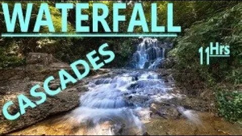 Cascading Water Waterfall Relax Meditate Focus Work Study DeStress Soothe Baby, PTSD 11 Hrs